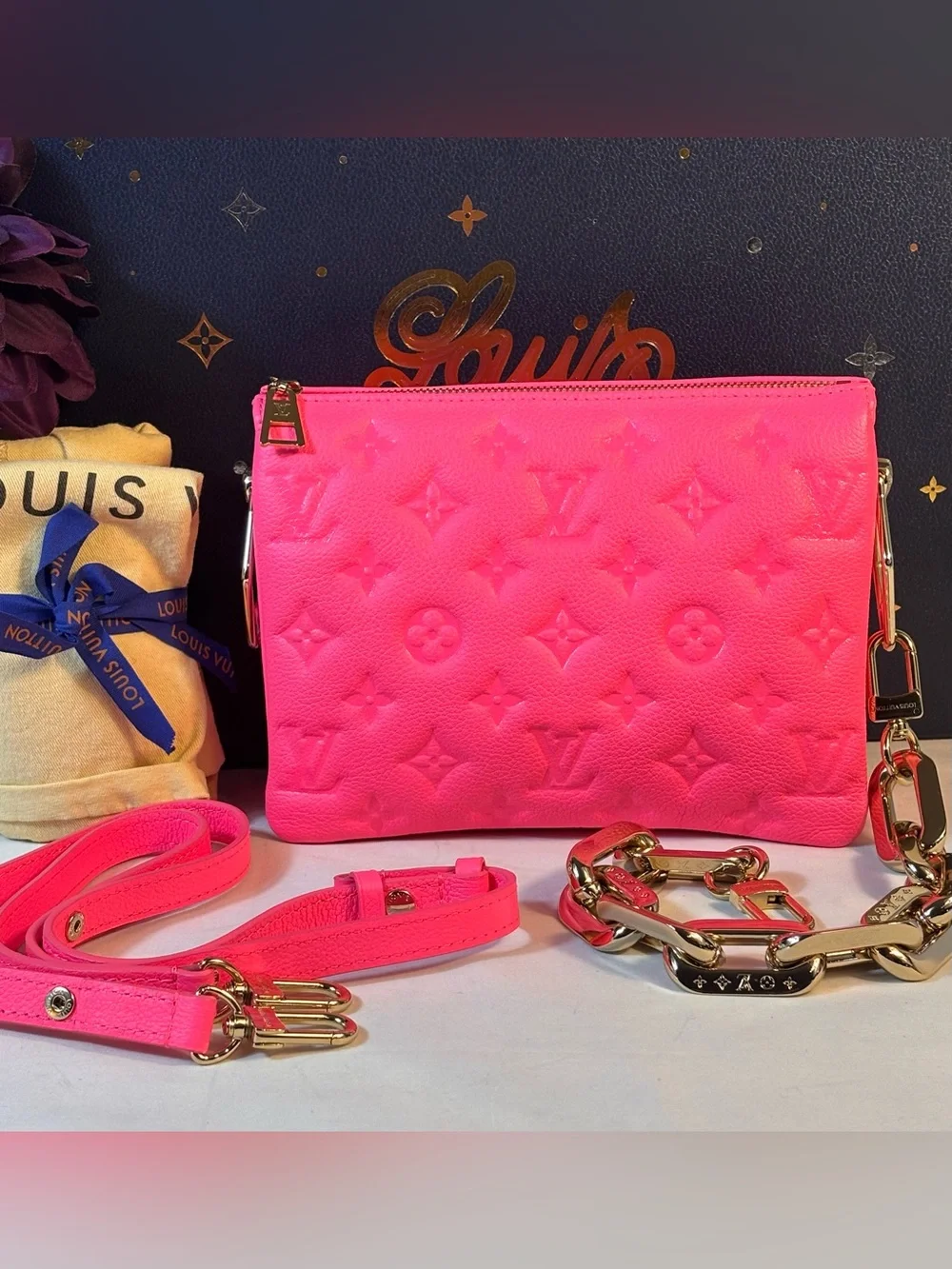 Louis Vuitton Coussin BB Rose Fluo